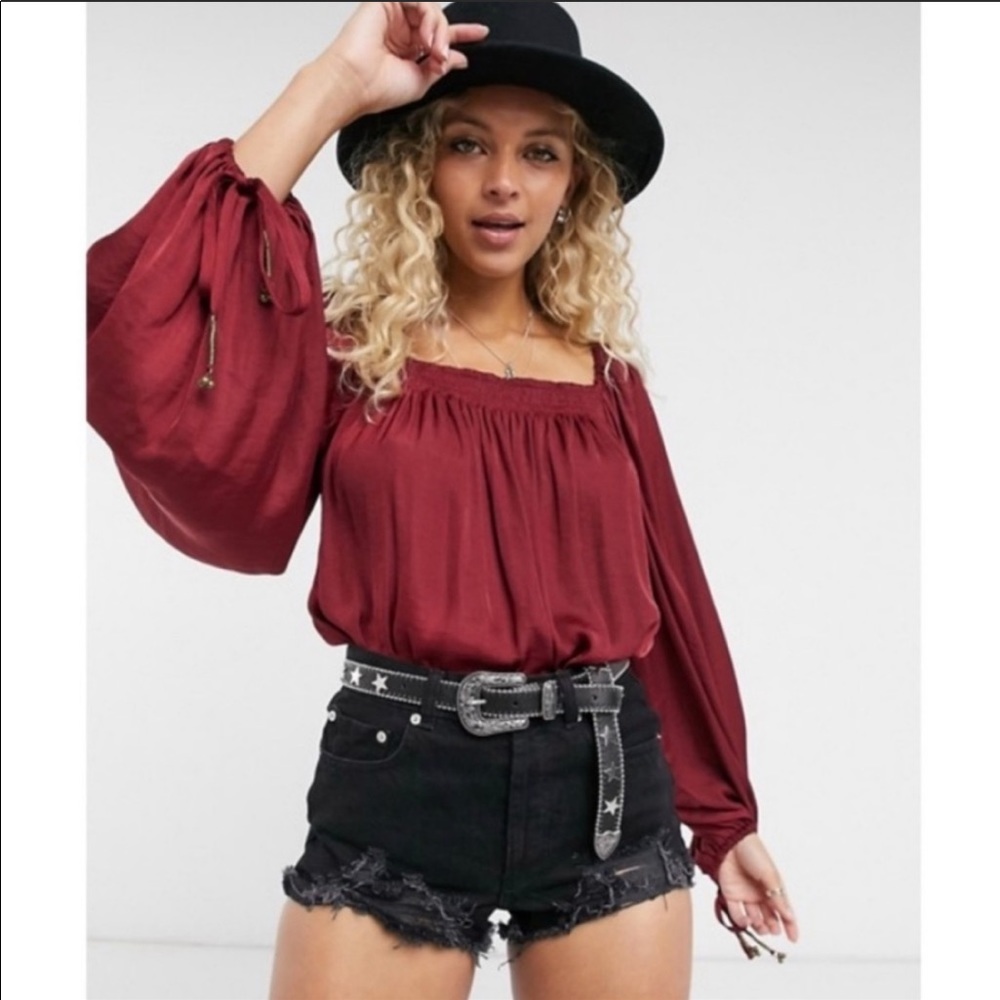 NWOT Free People Another Round Bodysuit sz Med